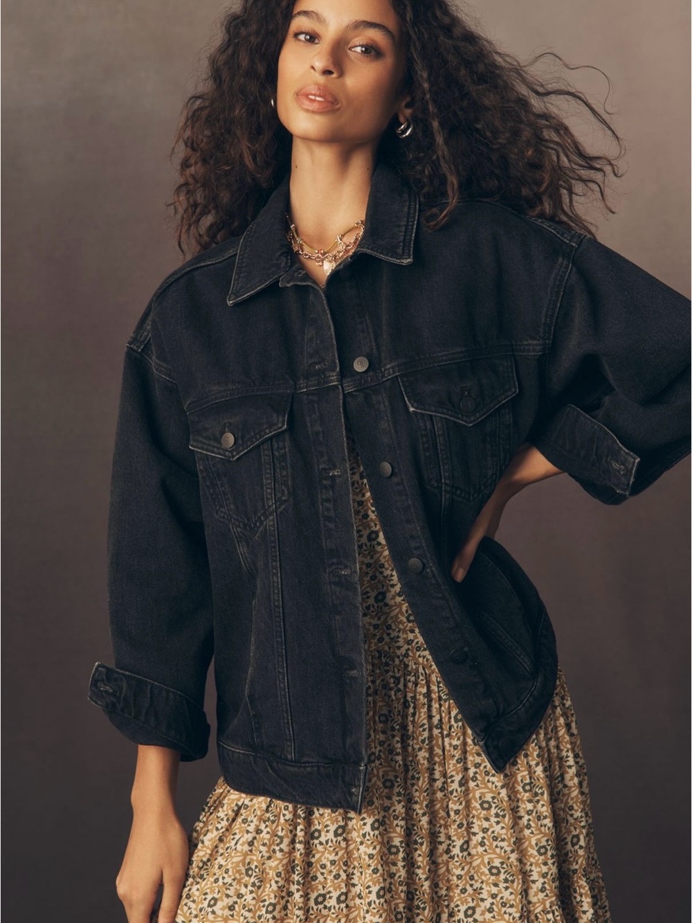 Anthropologie Pilcro Weston Boyfriend Denim Jacket black (xs/xxs) - Picture 3 of 9